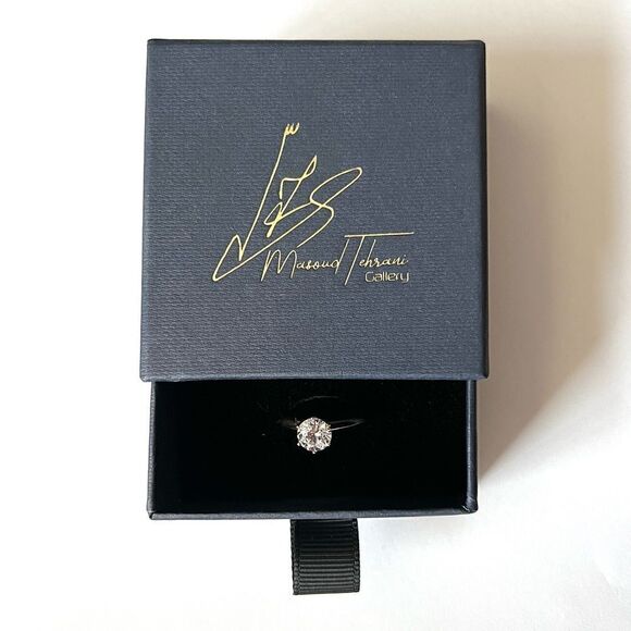 14k Yellow OR White Gold SOLID Wedding Engagement Ring | CZ Stone | - Picture 4 of 4